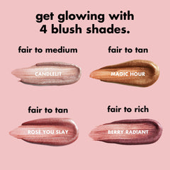Halo Glow Blush Beauty Magic Hour - Bronze Gold for Fair/Tan