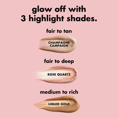 Halo Glow Highlight Beauty Wand Liquid Gold - Gold For Medium/Rich