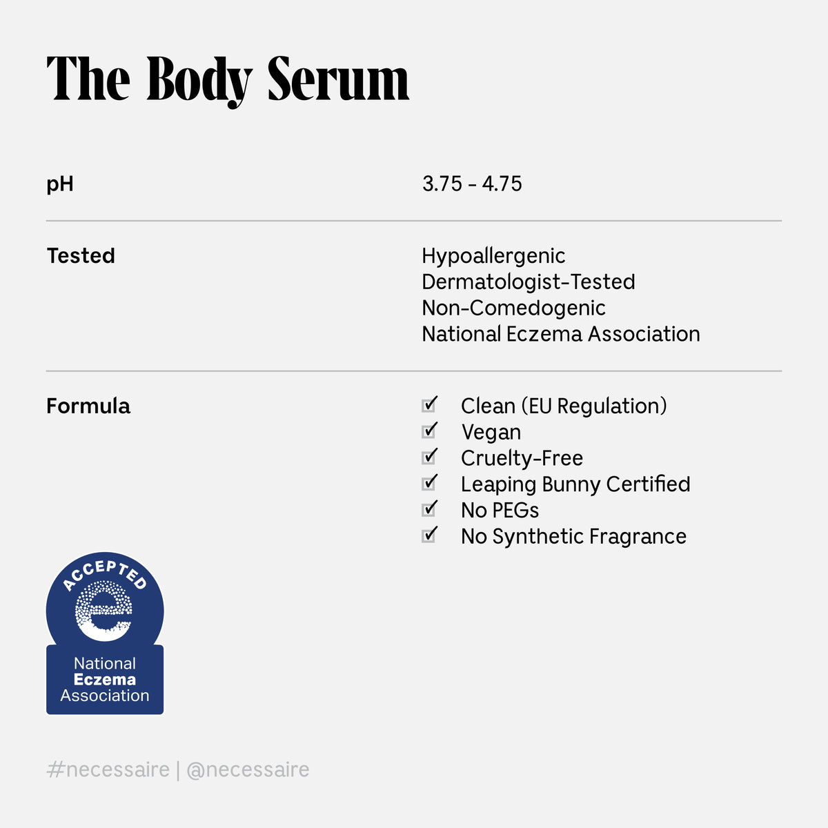 The Body Serum - Fragrance Free