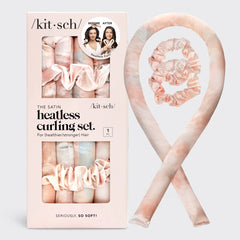 Satin Heatless Curling Set - Sunset Tie Dye